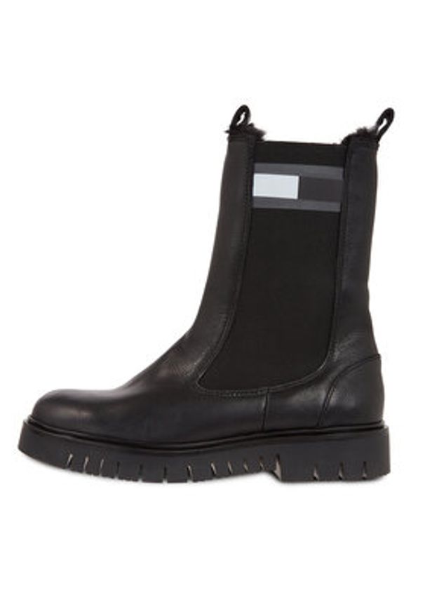 Tommy Jeans Sztyblety Tjw Warmlined Chelsea Boot EN0EN02313 Czarny. Kolor: czarny. Materiał: skóra