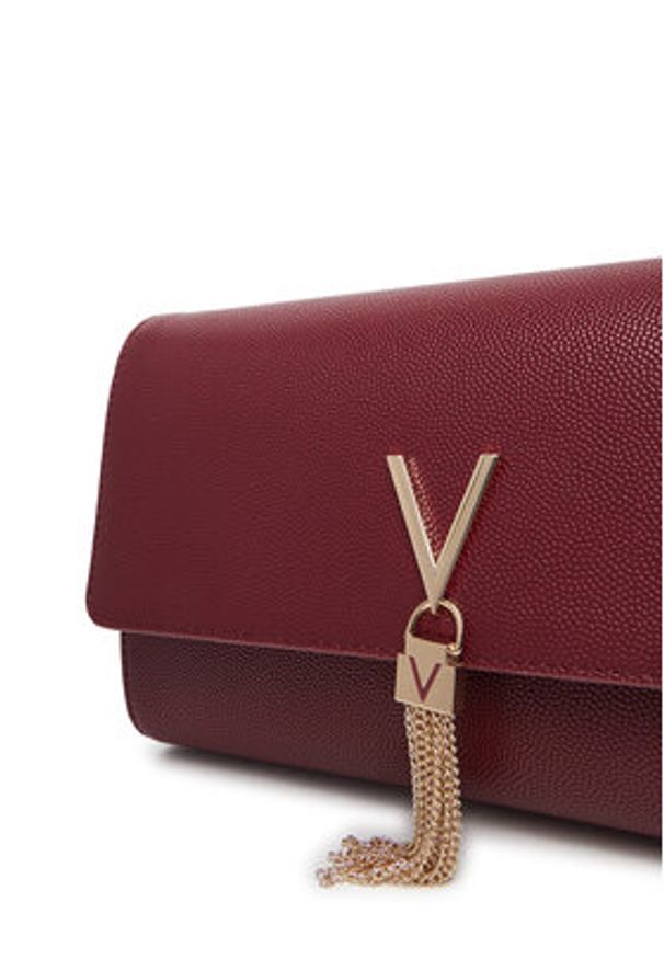 VALENTINO - Valentino Torebka Divina VBS1R401G Bordowy. Kolor: czerwony. Materiał: skórzane