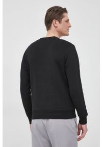 La Martina bluza bawełniana męska kolor czarny z aplikacją. Okazja: na co dzień. Kolor: czarny. Materiał: bawełna. Wzór: aplikacja. Styl: casual #5