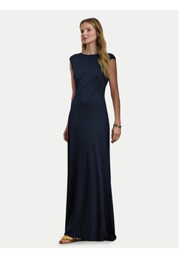 Lauren Ralph Lauren - LAUREN RALPH LAUREN Sukienka wieczorowa 253957568001 Granatowy. Kolor: niebieski. Materiał: syntetyk. Styl: wizytowy