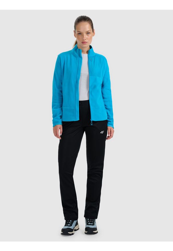 4f - 4F Polar ze stójką Polartec regular damski - turkusowy XS. Typ kołnierza: kołnierzyk stójkowy. Kolor: turkusowy. Materiał: polar. Technologia: Primaloft. Sport: turystyka piesza, wspinaczka