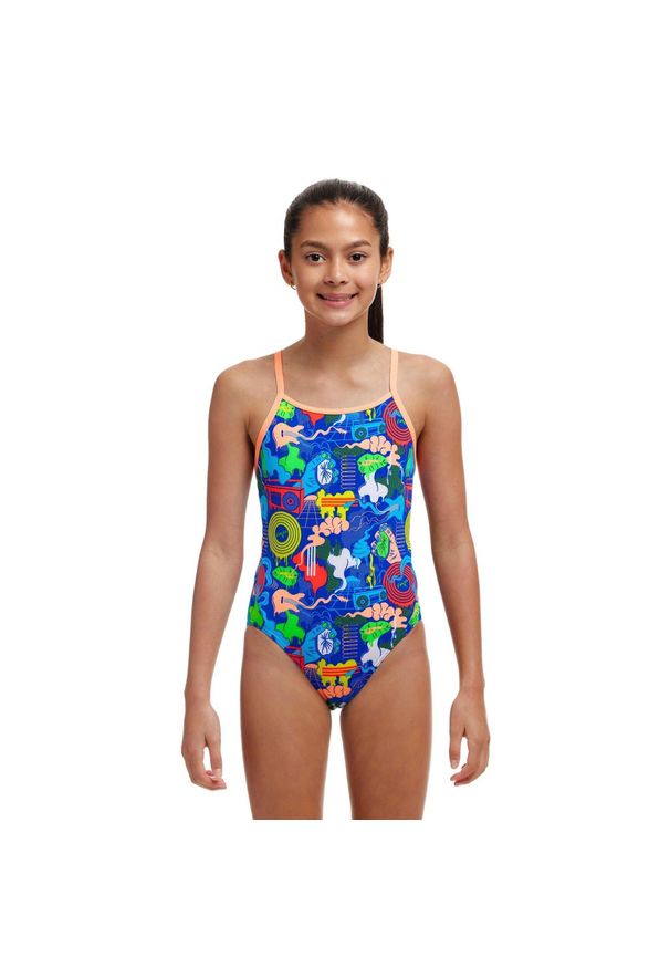 FUNKITA - Strój kąpielowy dziewczęcy Funkita Blues Baby Diamond Back. Kolor: wielokolorowy, niebieski. Materiał: poliester
