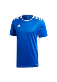 Adidas - Koszulka piłkarska męska adidas Entrada 18 CF1037. Materiał: materiał, poliester, skóra, dzianina. Technologia: ClimaLite (Adidas). Wzór: ze splotem. Sport: piłka nożna #2