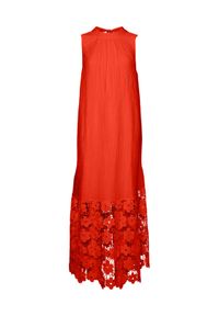 YAS Sukienka letnia Twigsy 26037703 Czerwony Relaxed Fit. Kolor: czerwony. Materiał: lyocell. Sezon: lato