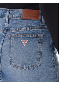 Guess Jeans Spódnica jeansowa W5GD0Q D5M4A Niebieski Regular Fit. Kolor: niebieski. Materiał: bawełna #4