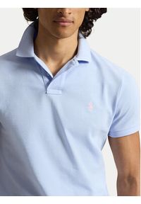 Polo Ralph Lauren Polo 710536856513 Niebieski jasny Regular Fit. Typ kołnierza: polo. Kolor: niebieski. Materiał: bawełna #3
