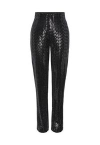 Pieces Spodnie materiałowe 17143896 Czarny Straight Fit. Kolor: czarny. Materiał: syntetyk