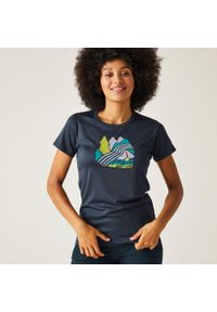 Regatta - Fingal VIII damska koszulka. Kolor: niebieski. Materiał: tkanina. Sport: turystyka piesza #1