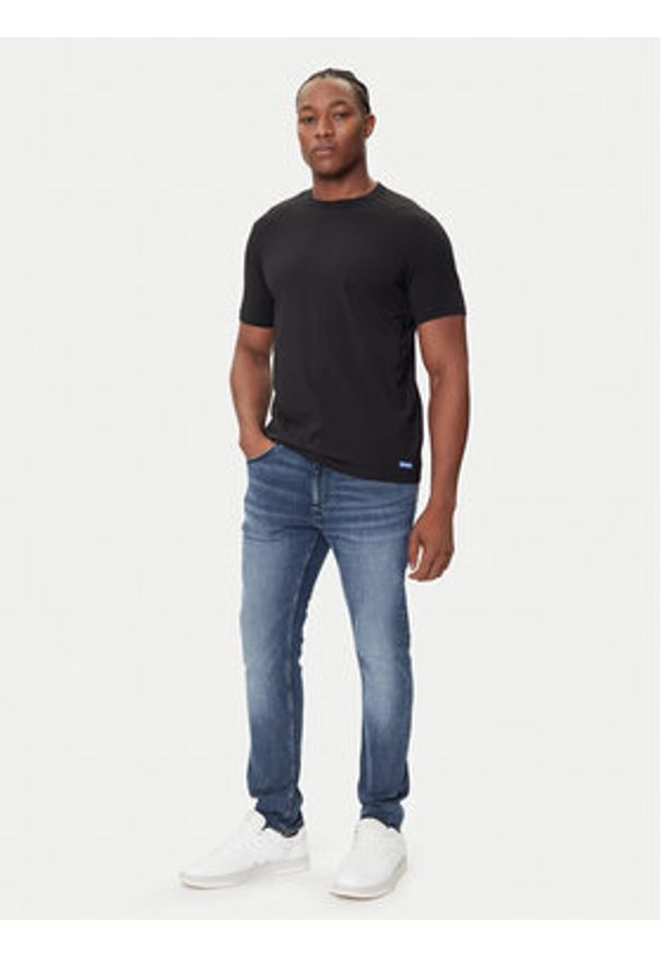 Hugo - HUGO Komplet t-shirtów Naolo 50546933 Czarny Regular Fit. Kolor: czarny. Materiał: bawełna