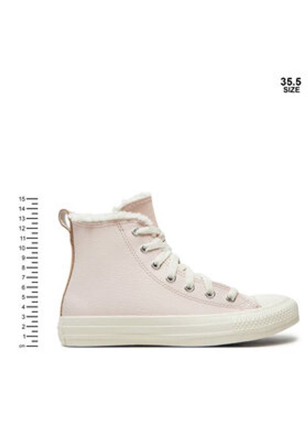 Converse Trampki Ctas Hi A09263C Różowy. Kolor: różowy. Materiał: skóra