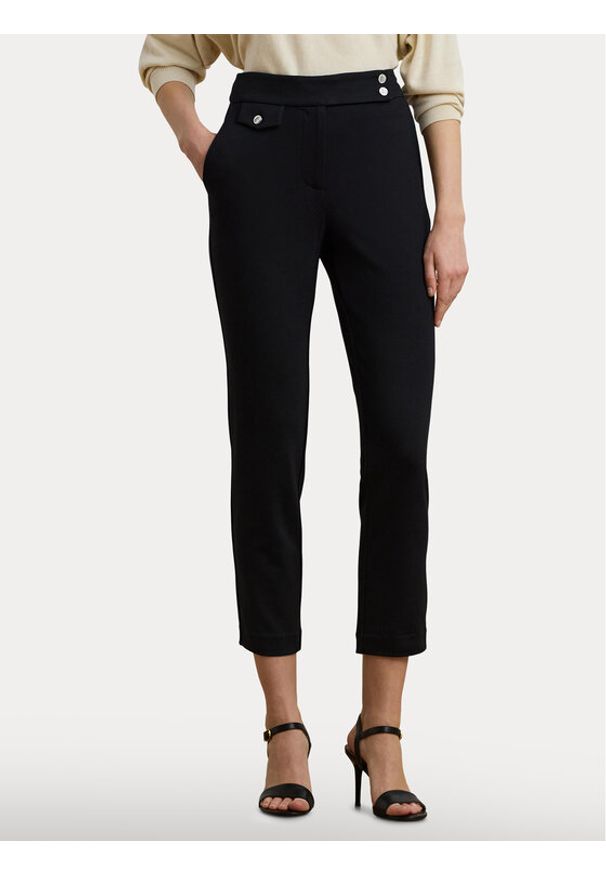 Lauren Ralph Lauren - LAUREN RALPH LAUREN Spodnie materiałowe 200980023001 Czarny Straight Fit. Kolor: czarny. Materiał: wiskoza