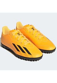 Adidas - Buty piłkarskie adidas X Speedportal.4 Tf Jr GZ2448 pomarańczowe żółcie. Zapięcie: sznurówki. Kolor: pomarańczowy. Materiał: syntetyk, guma. Sport: piłka nożna #4