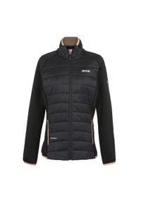 Kurtka hybrydowa wodoodporna damska Regatta Clumber V. Kolor: czarny. Sport: turystyka piesza #1