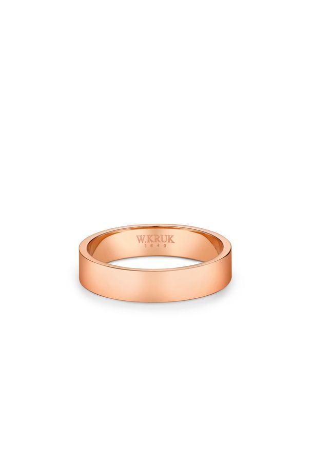 W.KRUK RABAT Obrączka Złota - Grawer GRATIS - złoto 585 - ZLS/O_02R42G. Materiał: złote. Kolor: złoty. Wzór: gładki, aplikacja