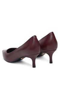 Gino Rossi - GINO ROSSI Czółenka DANI-V1937-31-1 Bordowy. Kolor: czerwony. Materiał: skóra. Obcas: na szpilce #4