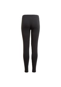 Adidas - Legginsy dla dzieci adidas Essentials 3 Stripes Leggings czarne GN4046. Okazja: na uczelnię. Kolor: czarny, wielokolorowy, biały. Materiał: zamsz. Szerokość cholewki: normalna. Sport: joga i pilates #2