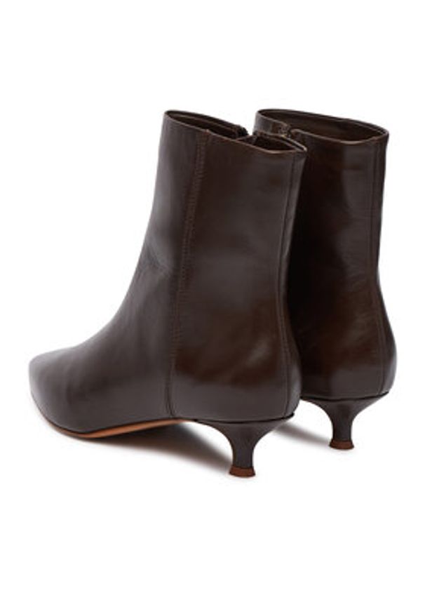 BALAGAN - Balagan Botki Vivian Brązowy. Kolor: brązowy. Materiał: skóra