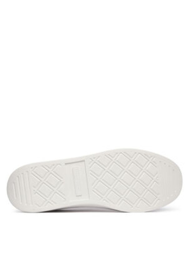 TOMMY HILFIGER - Tommy Hilfiger Sneakersy Th Heritage Shiny Sneaker FW0FW09179 Biały. Kolor: biały. Materiał: skóra