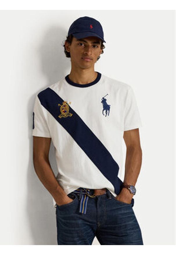 Polo Ralph Lauren T-Shirt 710981767004 Biały Regular Fit. Typ kołnierza: polo. Kolor: biały. Materiał: bawełna