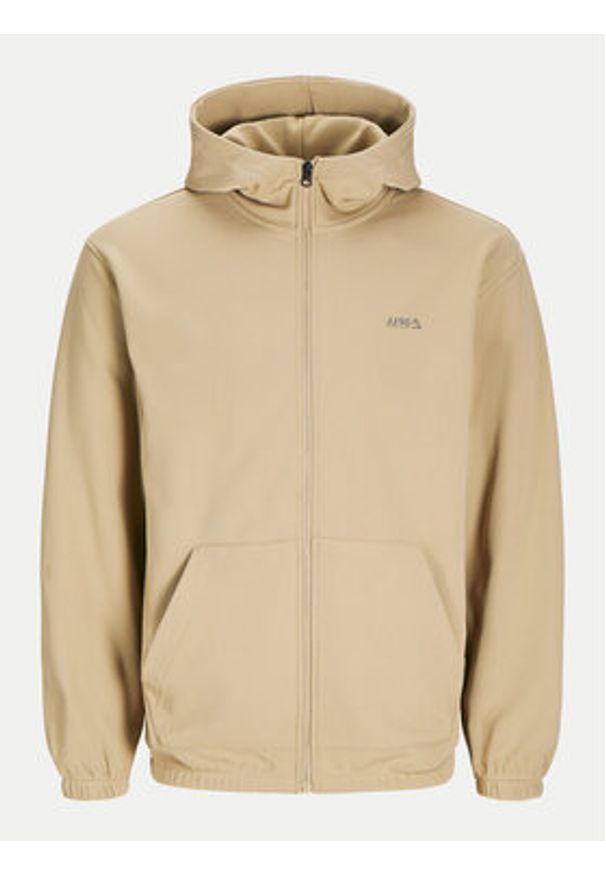 Jack & Jones - Jack&Jones Bluza Basic 12261373 Beżowy Regular Fit. Kolor: beżowy. Materiał: syntetyk