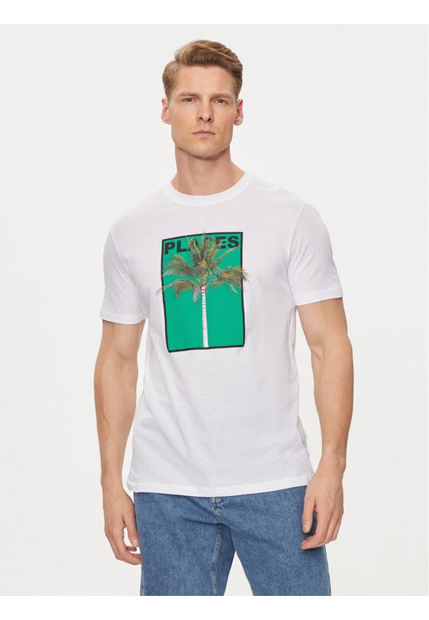 United Colors of Benetton - United Colors Of Benetton T-Shirt 3P7XU108X Biały Regular Fit. Kolor: biały. Materiał: bawełna