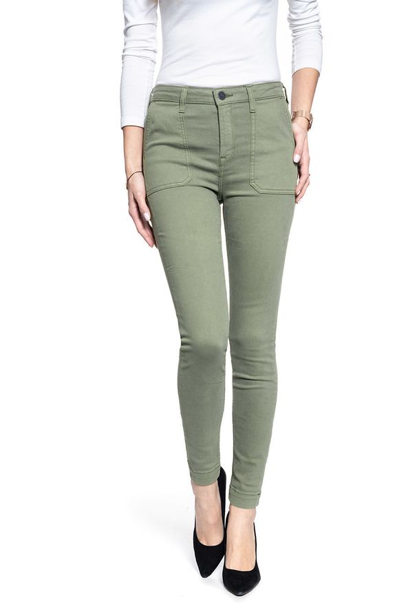 Lee - SPODNIE DAMSKIE LEE SCARLETT HIGH AGAVE GREEN L31WKWMW 112107315
