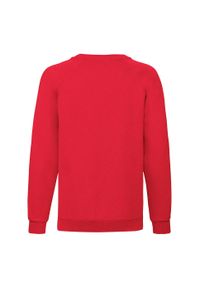 FRUIT OF THE LOOM - Bluza Dziecięca Classic Raglan. Kolor: czerwony. Długość rękawa: raglanowy rękaw