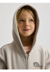 Reserved - Bluza Kubuś Puchatek - jasnoszary. Kolor: szary. Materiał: bawełna. Wzór: motyw z bajki #1