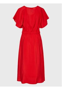Tatuum Sukienka codzienna Osta T2214.192 Czerwony Regular Fit. Okazja: na co dzień. Kolor: czerwony. Materiał: wiskoza. Typ sukienki: proste. Styl: casual #8