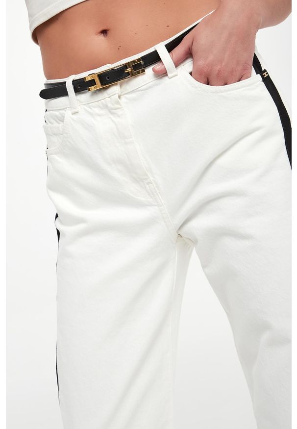 Elisabetta Franchi - Jeansy damskie z paskiem ELISABETTA FRANCHI