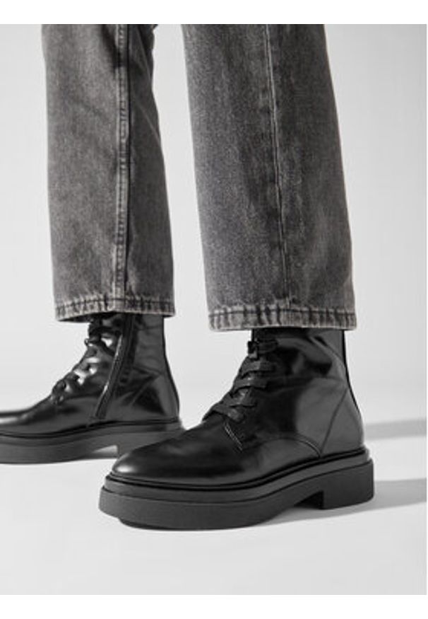 GANT - Gant Trapery Zandrin Mid Boot 27541381 Czarny. Kolor: czarny. Materiał: skóra