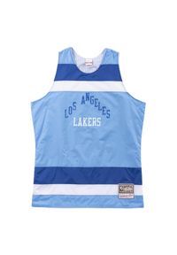 Mitchell & Ness - Jersey Los Angeles Lakers striped. Kolor: niebieski. Materiał: jersey. Sport: koszykówka #1