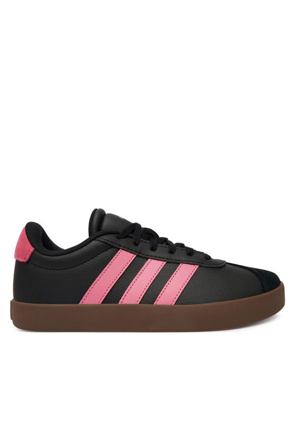Adidas - adidas Sneakersy Vl Court 3.0 Shoes KK2262 Czarny. Kolor: czarny. Materiał: zamsz, skóra