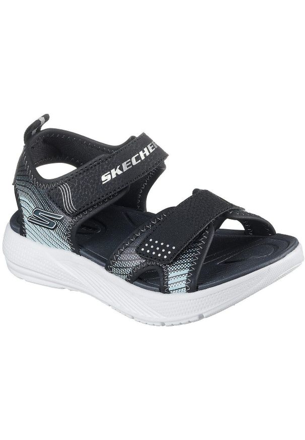 skechers - Sandały Skechers Microspec-splash, Dzieci. Kolor: czarny. Materiał: materiał, syntetyk