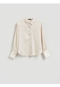 Reserved - Koszula ze strasem - złamana biel. Materiał: tkanina #1