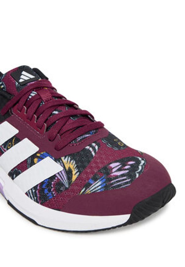 Adidas - adidas Buty na siłownię Dropset Control Trainer JS3125 Bordowy. Kolor: czerwony. Materiał: materiał. Sport: fitness