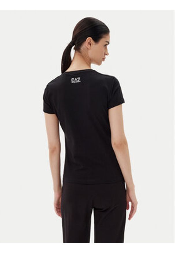 EA7 Emporio Armani T-Shirt 7W000497 AF14880 UC001 Czarny Regular Fit. Kolor: czarny. Materiał: bawełna