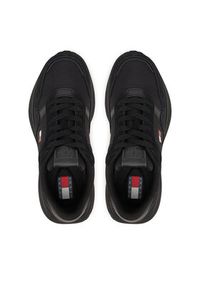 Tommy Jeans Sneakersy Modern Runner Mix EN0EN03100 Czarny. Kolor: czarny. Materiał: zamsz, skóra #6
