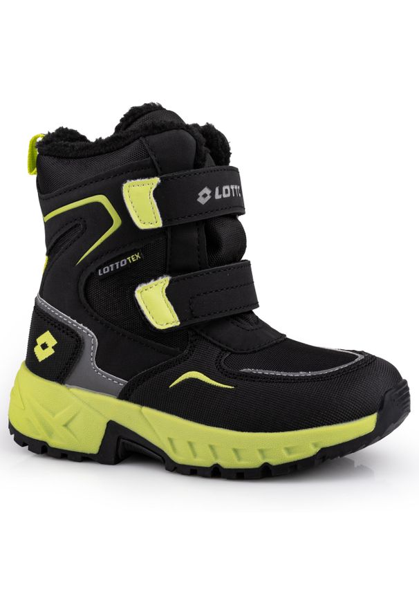 Buty trapery zimowe ocieplane LOTTO ALSTYNE TEX K. Kolor: wielokolorowy, żółty, czarny, szary, zielony. Sezon: zima