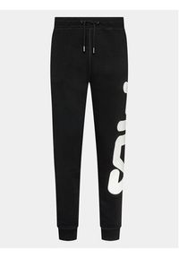 Fila Spodnie dresowe FAU0069 Czarny Regular Fit. Kolor: czarny. Materiał: bawełna, dresówka #4