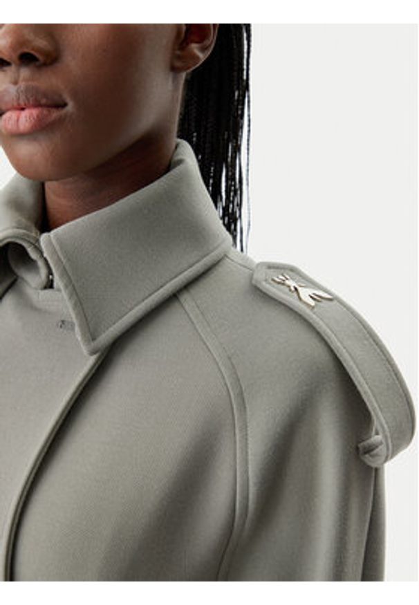 Patrizia Pepe Płaszcz przejściowy 8O0169/A5J1-S701 Szary Regular Fit. Kolor: szary. Materiał: syntetyk