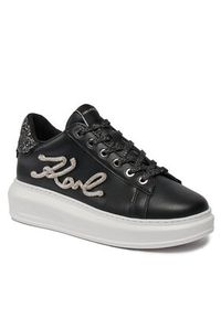 Karl Lagerfeld - KARL LAGERFELD Sneakersy KL62510G Czarny. Kolor: czarny. Materiał: skóra #5