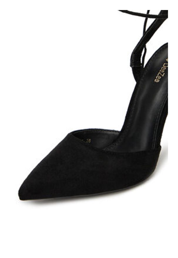 DeeZee Szpilki AB-1439-1 Czarny. Kolor: czarny. Materiał: materiał. Obcas: na szpilce