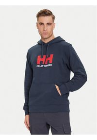 Helly Hansen Bluza HH Logo 54582 Granatowy Regular Fit. Kolor: niebieski. Materiał: bawełna