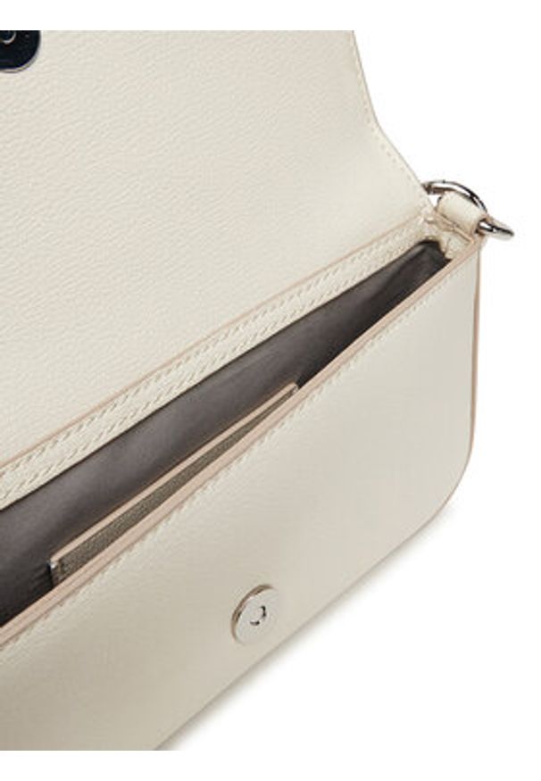 Calvin Klein Jeans Torebka Minimal Monogram Shoulder Pouch LV04K3161G Biały. Kolor: biały. Materiał: skórzane