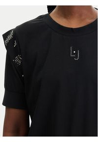 Liu Jo Sport Bluzka TA6030 JS923 Czarny Regular Fit. Kolor: czarny. Materiał: bawełna. Styl: sportowy #4