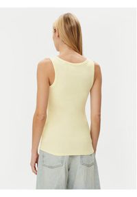 Guess Top W5GP29 KA0H1 Żółty Regular Fit. Kolor: żółty. Materiał: bawełna #3