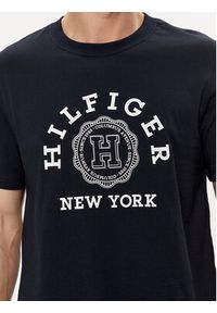 TOMMY HILFIGER - Tommy Hilfiger T-Shirt Coin MW0MW34437 Granatowy Regular Fit. Kolor: niebieski. Materiał: bawełna