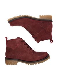 Lasocki Trzewiki CEO-WI16-GIRO-08 Bordowy. Kolor: czerwony. Materiał: zamsz, skóra #9