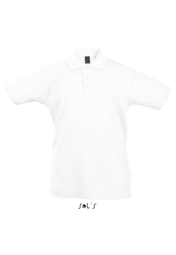 SOL'S - Dziecięca koszulka polo Sol's Summer Ii. Typ kołnierza: polo. Kolor: biały. Styl: elegancki